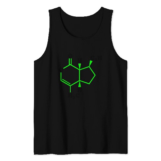 Catnip Nepetalactone Molecular Chemical Formula Tank Top