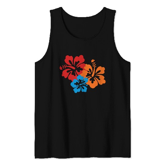 Icon Hibiscus Flowers 2b Tank Tops