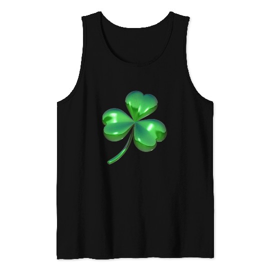 3D Shamrock Tank Tops