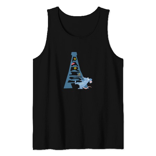 Ratatouille Remy by Eiffel Tower Disney Tank Top