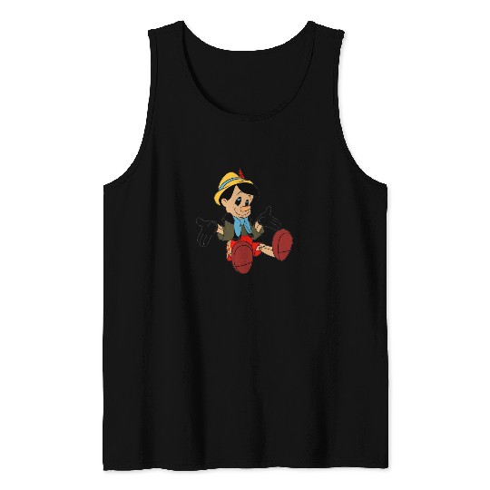 Pinocchio Shrugging His Shoulders Disney Tank Top
