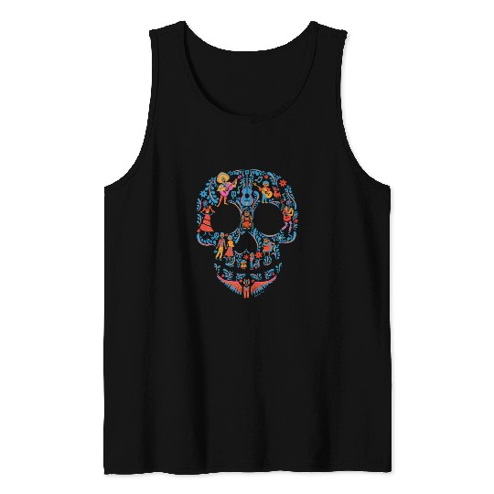 Disney Pixar Coco | Colorful Sugar Skull Tank Top