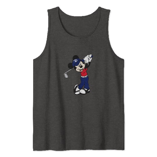 Mickey Mouse Golf Disney Tank Tops, Mickey Unisex Tank Tops, Mickey