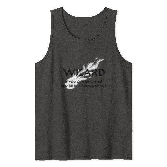 Wizard - Fireball Range Tank Tops