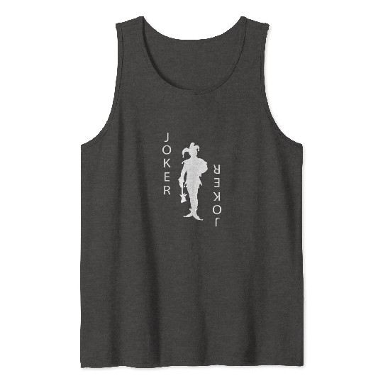 Joker Playing Card Gambling Tank Tops
