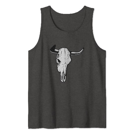 buffalo skull Tank Tops