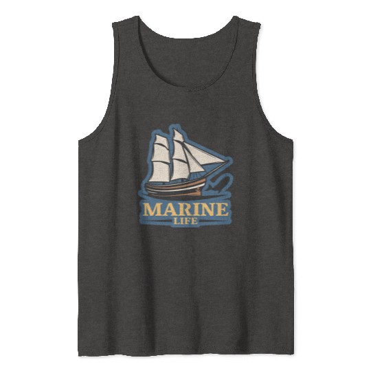 marine life logo Tank Tops