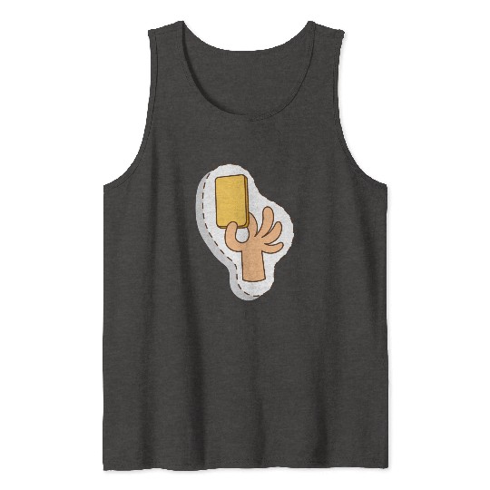 Football referee yellow card Tank Tops