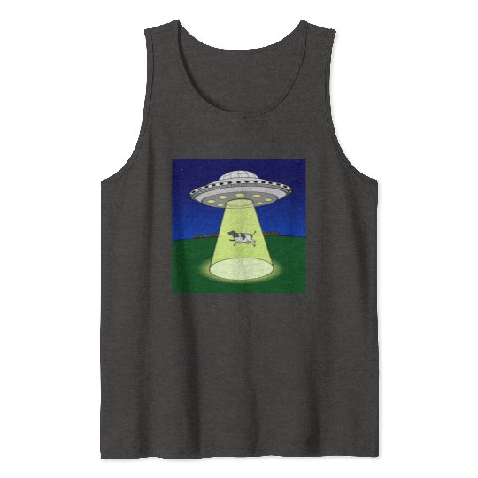 ufo cow Tank Tops