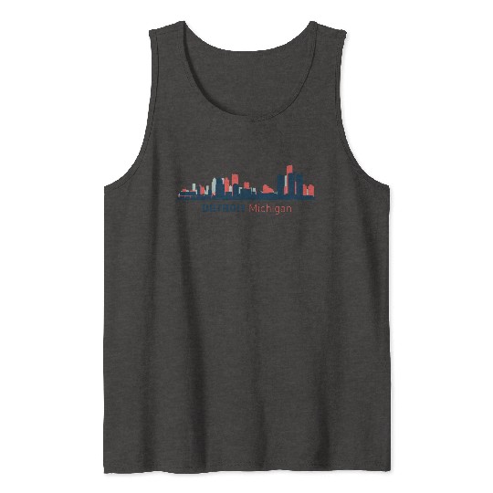 Detroit, Michigan Tank Tops