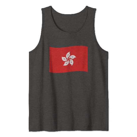 flag hong kong Tank Tops