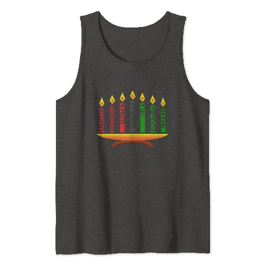 Kwanzaa Holiday Candles Tank Tops