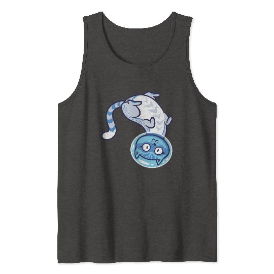 Space cat Tank Tops