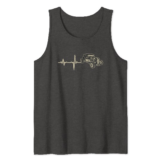 gift heartbeat hot rod hotrod Tank Tops