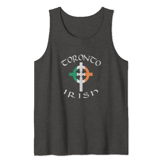 Ireland Canada Pride Celtic Cross Toronto Irish Tank Tops