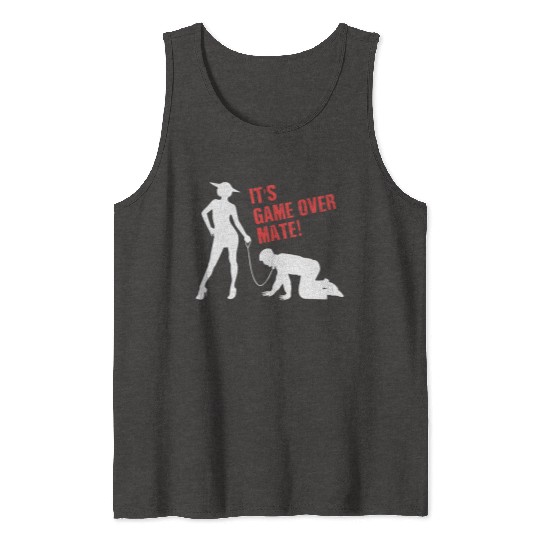 Funny Grunge Game Over Mate Stag Night Party Tank Tops