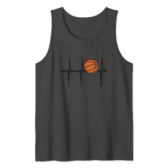 Heart Beat Basketball Tank Tops