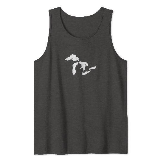 Great lakes white Tank Tops