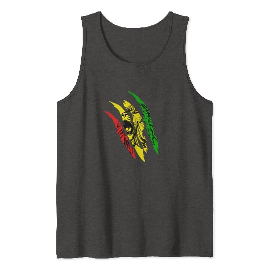 Lion Of Judah - Reggae Music Rastafari Rasta Gift Tank Tops