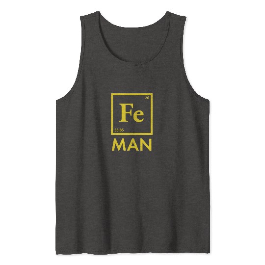 funny iron man science chemistry fe Tank Tops