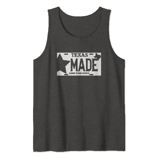 Texas - texas made lone star license plate Tank Tops