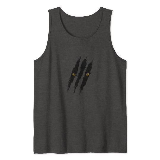 Black Panther Scratch Tank Tops