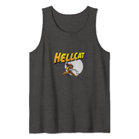 Mens Marvel Hell Cat Hella Cat Hellcat New cat Tank Tops