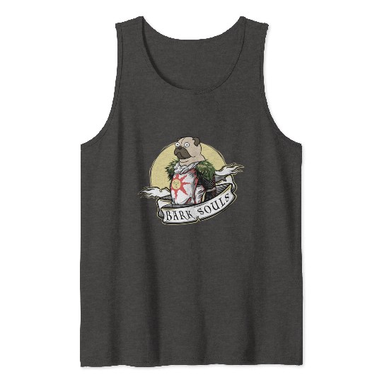 Bark Souls Tank Tops - Pug Solaire - Dark Souls