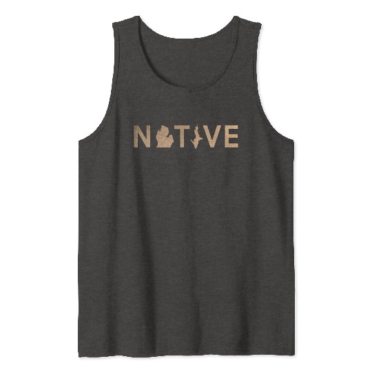 Native Michigan Sand Dunes Tank Tops