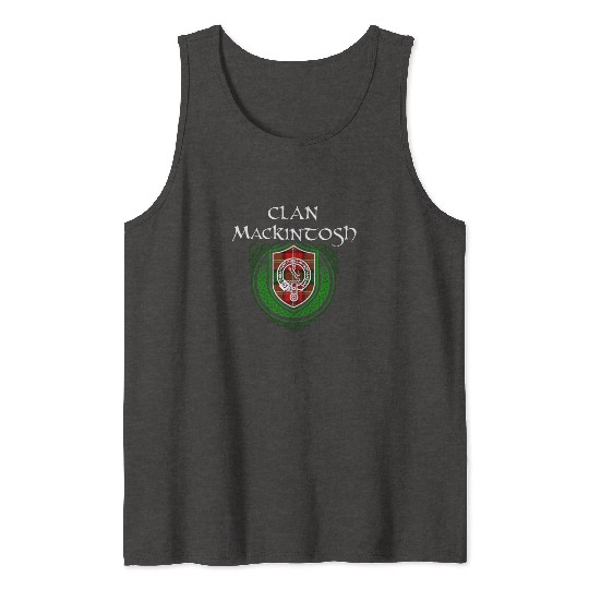 Mackintosh Surname Scottish Clan Tartan Crest Tank Tops