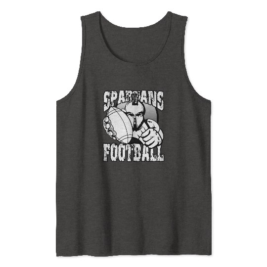 Spartans Football Homecoming Sports School Pride Tank Tops