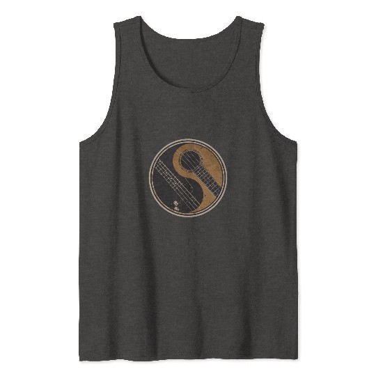 Guitar Ying Yang Gift Guitar Player Tank Tops