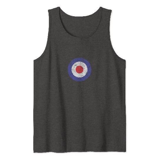 Royal Air Force World War II Spitfire Logo Retro Tank Tops