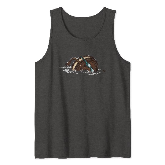 Funny Swimming Oreo Tank Tops