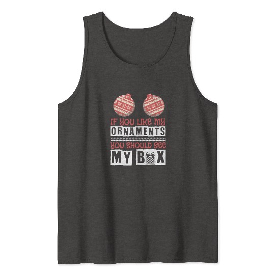 Boobs Sexy Christmas Dirty Naughty Boobs Gift Tank Tops