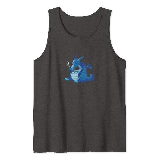 Dragon Wyvern Frost Ice Crystal Winter Fat Gift Tank Tops