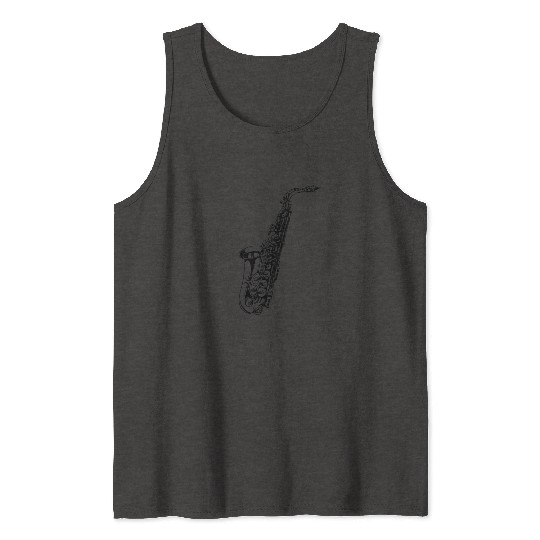 Saxophone Musician Music Jazz Swing Concert Gift Tank Tops