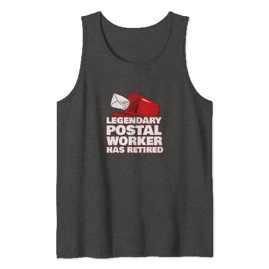 Funny Post Office Retired Postal Worker Gift Idea Tank Tops