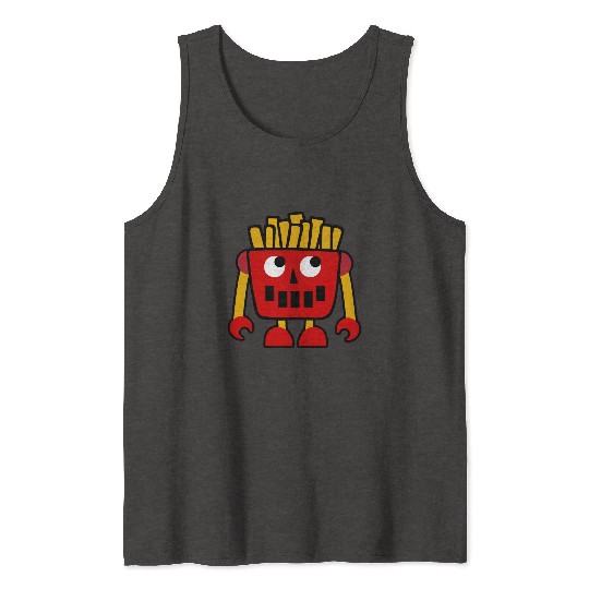 Burger Pizza French Fries Donut Robot Tank Tops