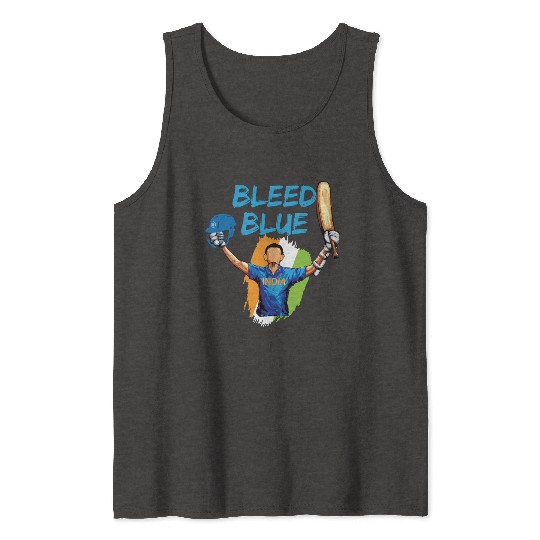 Indian Cricket Team Supporters Bleed in Blue Tank Tops