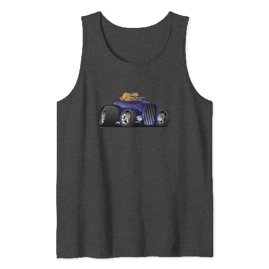 Highboy hot rod deep purple roadster Tank Tops