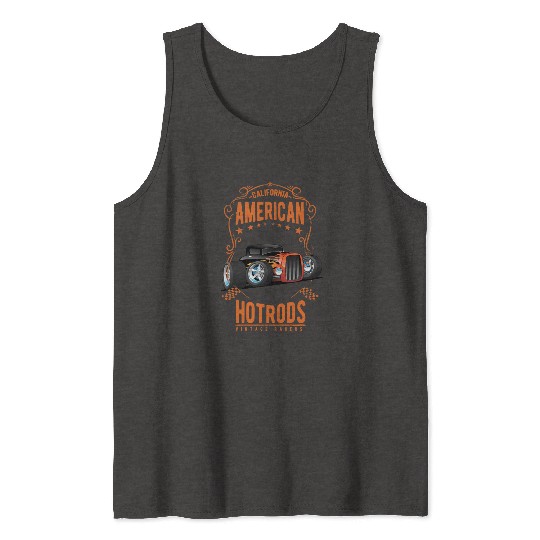 American Hot Rod Car Race Tank Tops