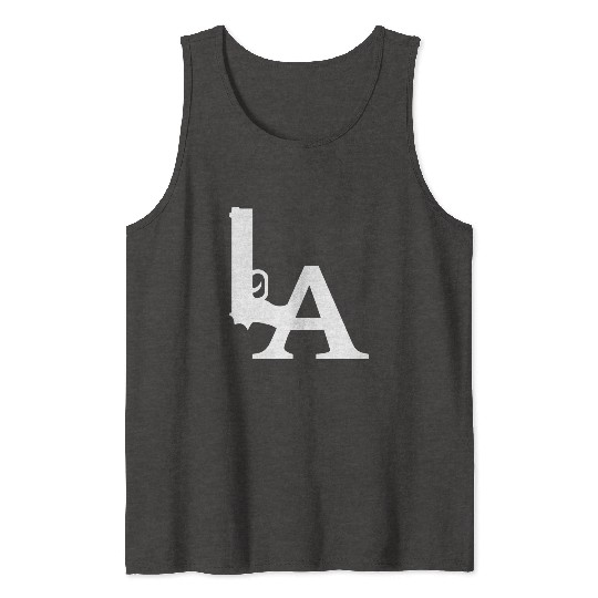 LA Dodgers Gun Los Angeles Hollywood California Tank Tops