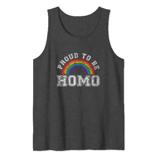 LGBT Proud to be Homo CSD Gay Pride Tank Tops