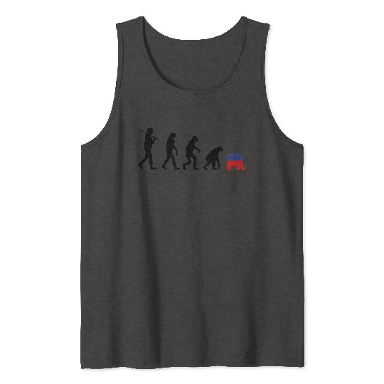 Evolution Backward Republicans election campaign Tank Tops