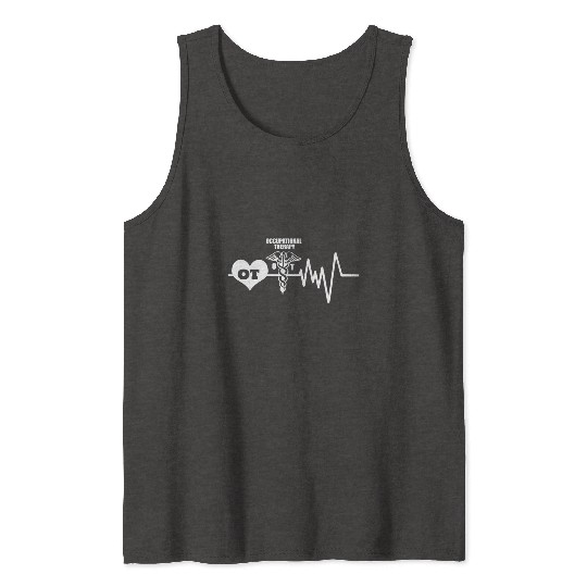 Occupational Therapy Heartbeat Tank Tops