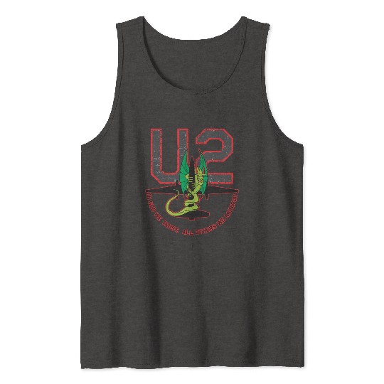 U-2 In God We Trust, All Others We Monitor Tank Tops