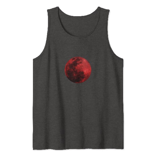 Blood Moon - Space - Graphic Realistic Tank Tops