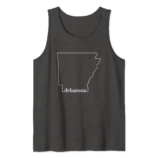 Arkansas State Pride USA Map Tank Tops