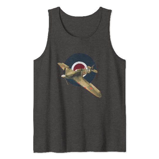Hawker Hurricane RAF WW2 Fighter Plane Tank Tops